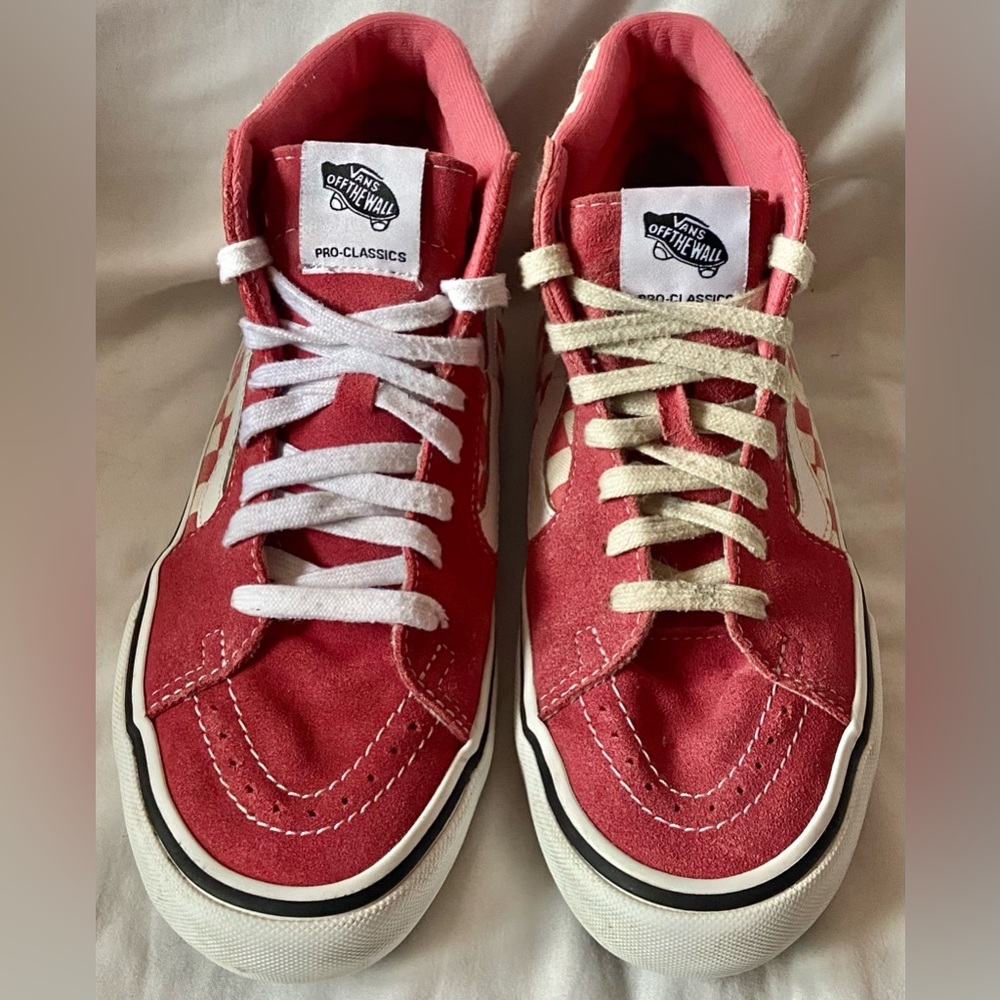 Vans Pro UltraCush Salmon Pink Suede Sk8 Skateboard Shoes Men's 7 Women's 8.5 - Picture 3 of 6